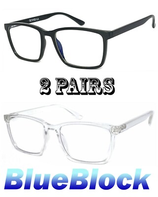 Blue Light Blocking Glasses Computer Gaming Retro Eyewear Vision Care Protection