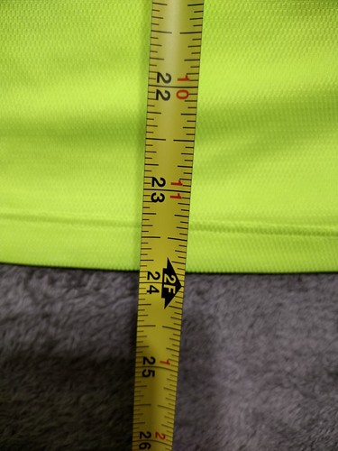 Brooks Running Shirt Mens 2XS Marathon Fluorescent Yellow Run Happy - Picture 5 of 10