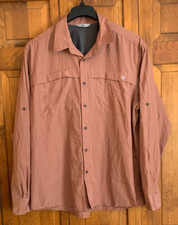 Men's Wrangler Long Sleeve Button Front Roll-Tab Sleeve Shirt Tag Size XL
