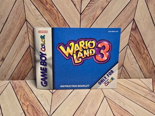 Wario Land 3 Nintendo Game Boy Color Manual Only ~ Instruction Booklet