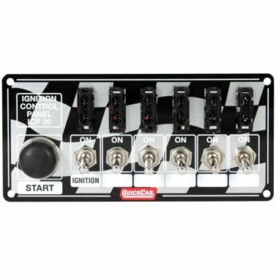 Quickcar Racing 50-163 Checkered Switch Panel Dash Mount 6-7/8 x 3-1/4 in NEW