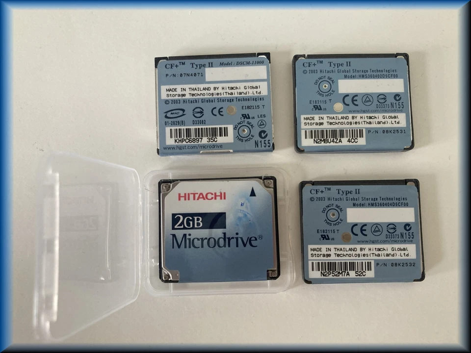 HITACHI Microdrive 1GB 2GB 4GB - mit Plastik-Box - Image 2 of 2