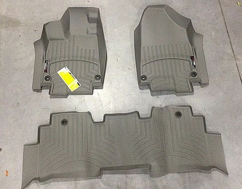 Forro de piso WeatherTech 461218-1-2 para Honda Odyssey 2018-19 primera segunda fila gris Foto 4 de 4