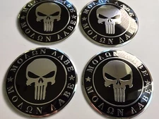  (PACK OF 4) 2nd Amendment Wheel Center Cap Decals Emblems Sticker 2.5" diameter