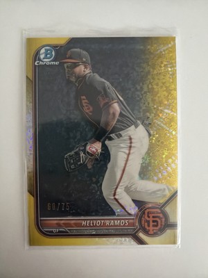Heliot Ramos /75 - 2022 Bowman Chrome Gold San Francisco Giants Prospect