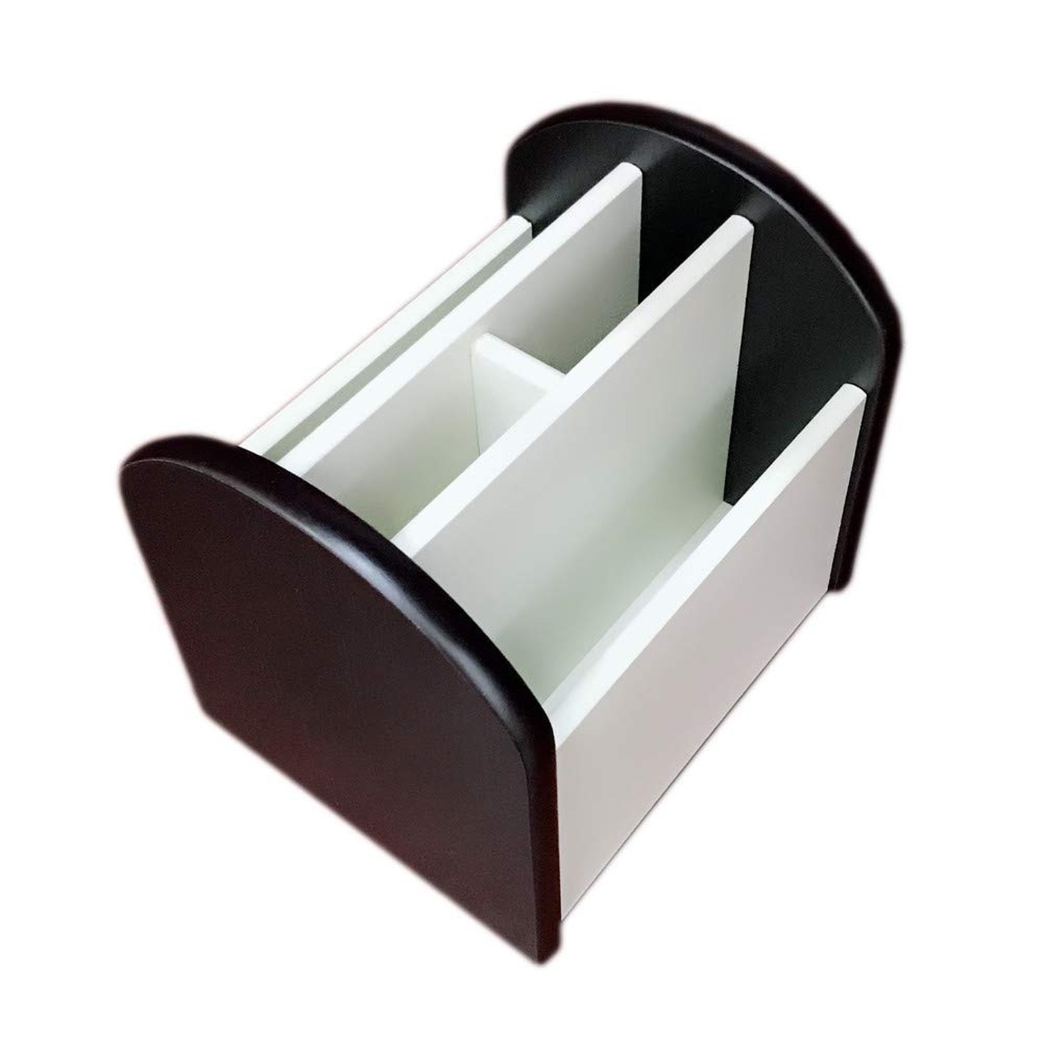 Rotating remote control caddy wood pen/pencil holder for desk organizer Simpl...