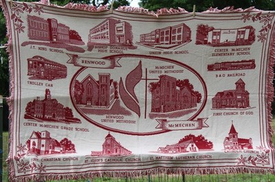 Throw Blanket Benwood/McMechen West Virginia 6' x 4'