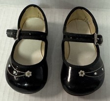 Vintage Small Black Toddler Dress Shoes