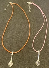 2 Tennis Charm Necklaces