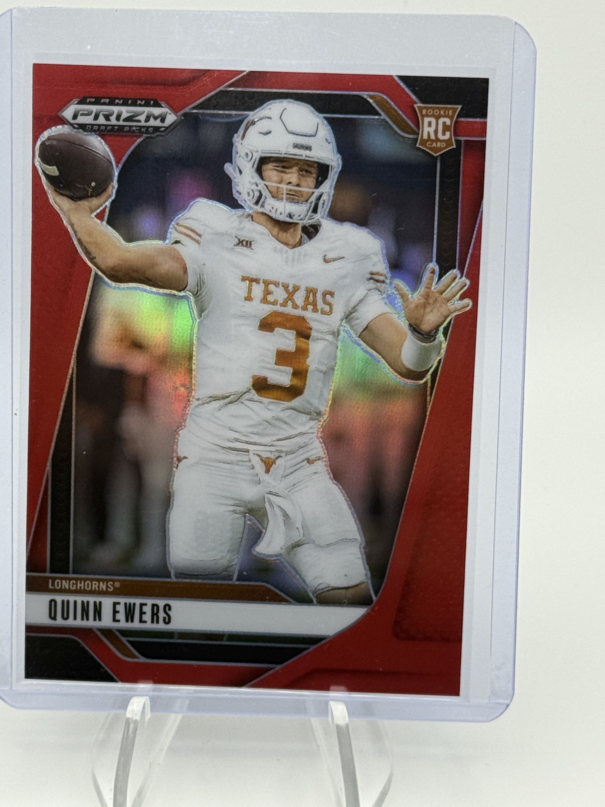 2025 Panini Prizm Draft Picks- Quinn Ewers #126 Prizms Red 343/399 (RC)