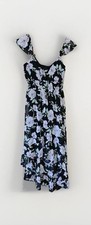 🌸 Black Floral Dress Size Small 3-5 By No Boundaries 