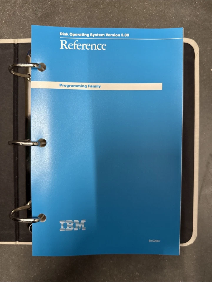 IBM Disk Operating System DOS Version 3.30 Reference Booklet Only - Image 3 of 4