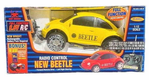 VW BUG Radio Control RC Volkswagen New Beetle 1:12 Scale 1998 New Bright Toys - Picture 2 of 10