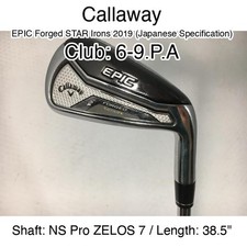 Callaway EPIC Forged STAR Irons 2019 (JDM) 6-9.P.A Iron Set 38.5" NS Pro ZELOS 7