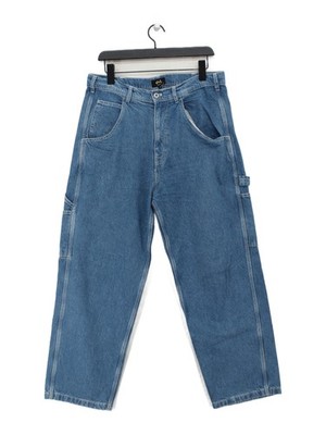 Stan Ray Herren Jeans L Blau 100% Baumwolle Wide-Leg