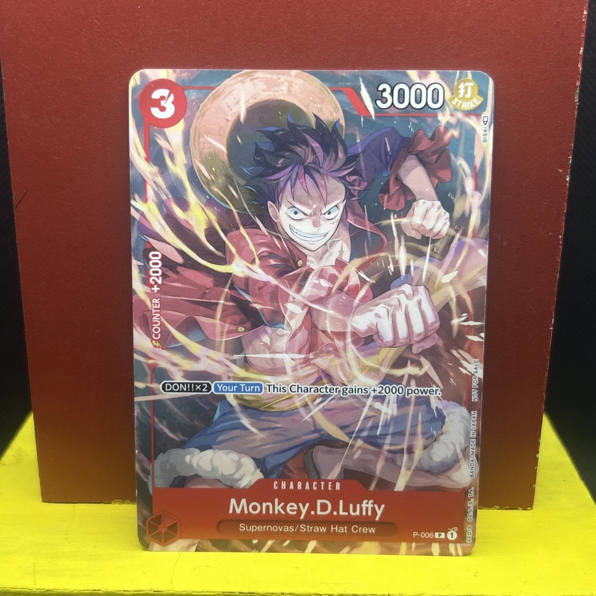Monkey.D.Luffy-P-006 P-006 One Piece Promotion Cards for sale | eBay