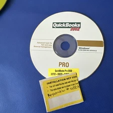 2002 QuickBooks Pro Software For Windows 95/98/2000/XP