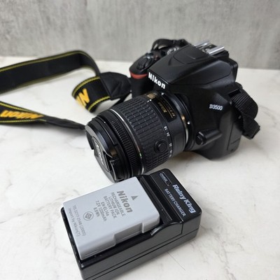 Nikon D3500 DSLR Camera with 18-55mm Nikon Lens - Black Great Condition