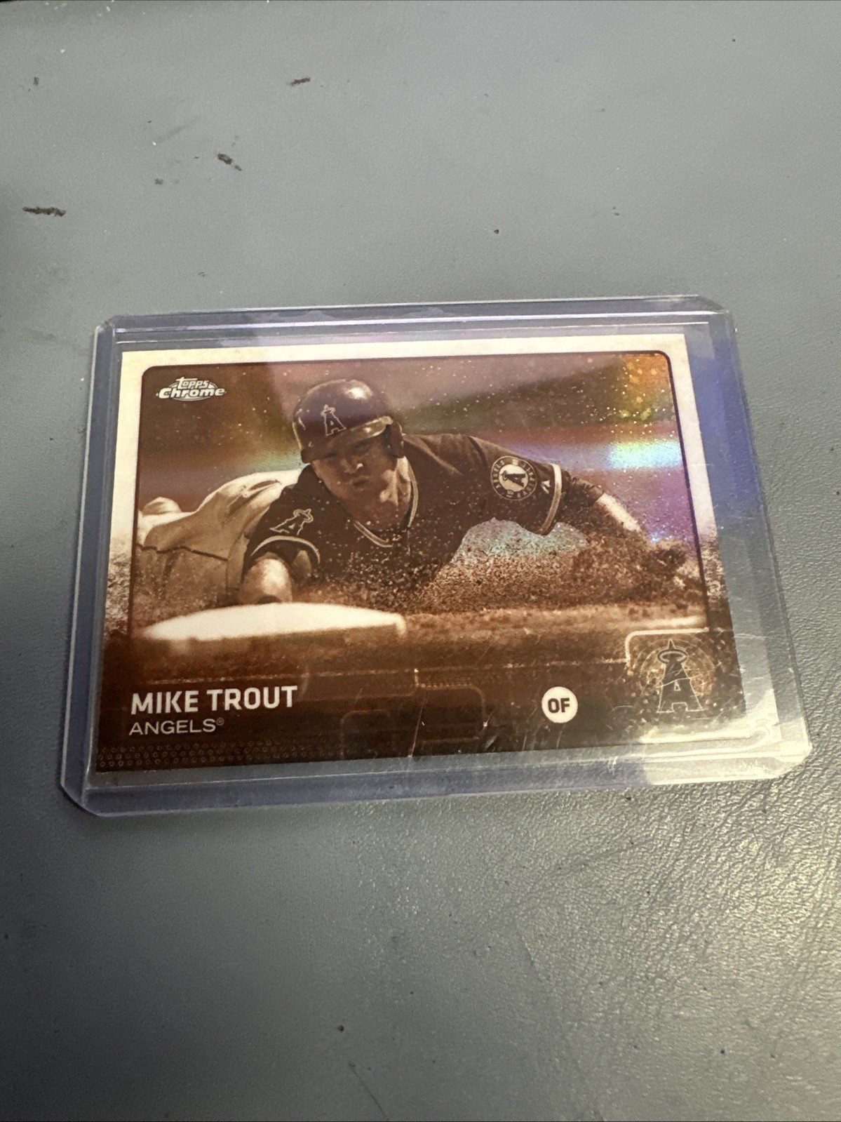 2015 Topps Chrome - Mike Trout #51 Sepia Refractor