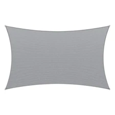 AMGO 14 ft. x 16 ft. Gray Rectangle Shade Sail
