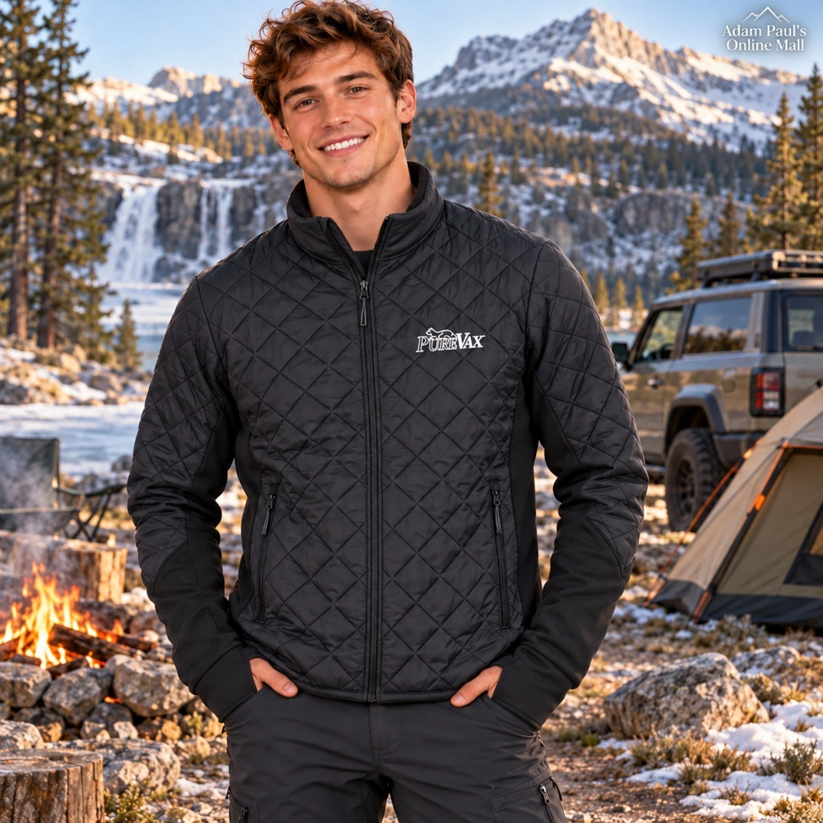 TRIMARK MENS XL Rougemont Hybrid Insulated Jacket Water Resistant w PUREVAX LOGO - product detail image 9
