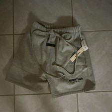 Essentials Fear of God Men's Gray Sweat Shorts M Elastic Waist Drawstring