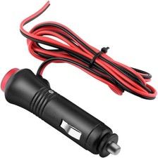 Auto Zigarettenanz&uuml;nder Stecker Adapter 12V/24V mit Ein/Aus Schalter 1,5m Kabel