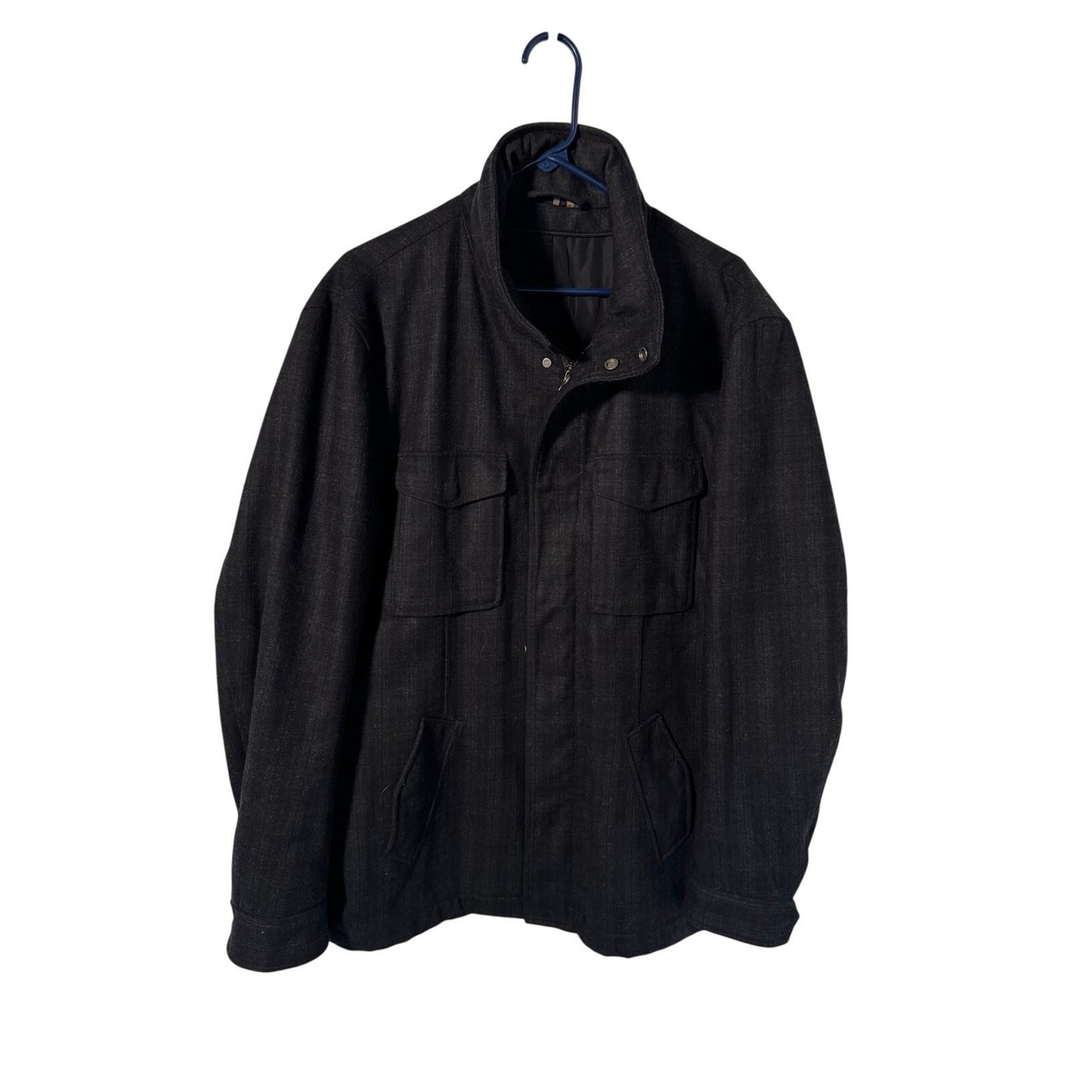 Veste Blazer Elie Tahari Taille 4 - Laine Mélangée Marron/Olive, Avec Épaulières | Neuf Avec Étiquette (448$ Valeur)