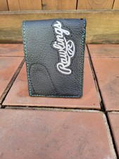 Rawlings Baseball Glove Leather Bifold Pocket Wallet Card Holders Embroidered