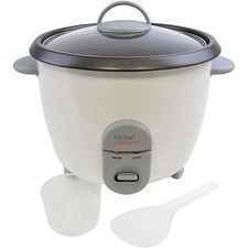 Image of Kitchen Perfected 700W 1.8L Rice Cooker Non-Stick Removable Bowl White