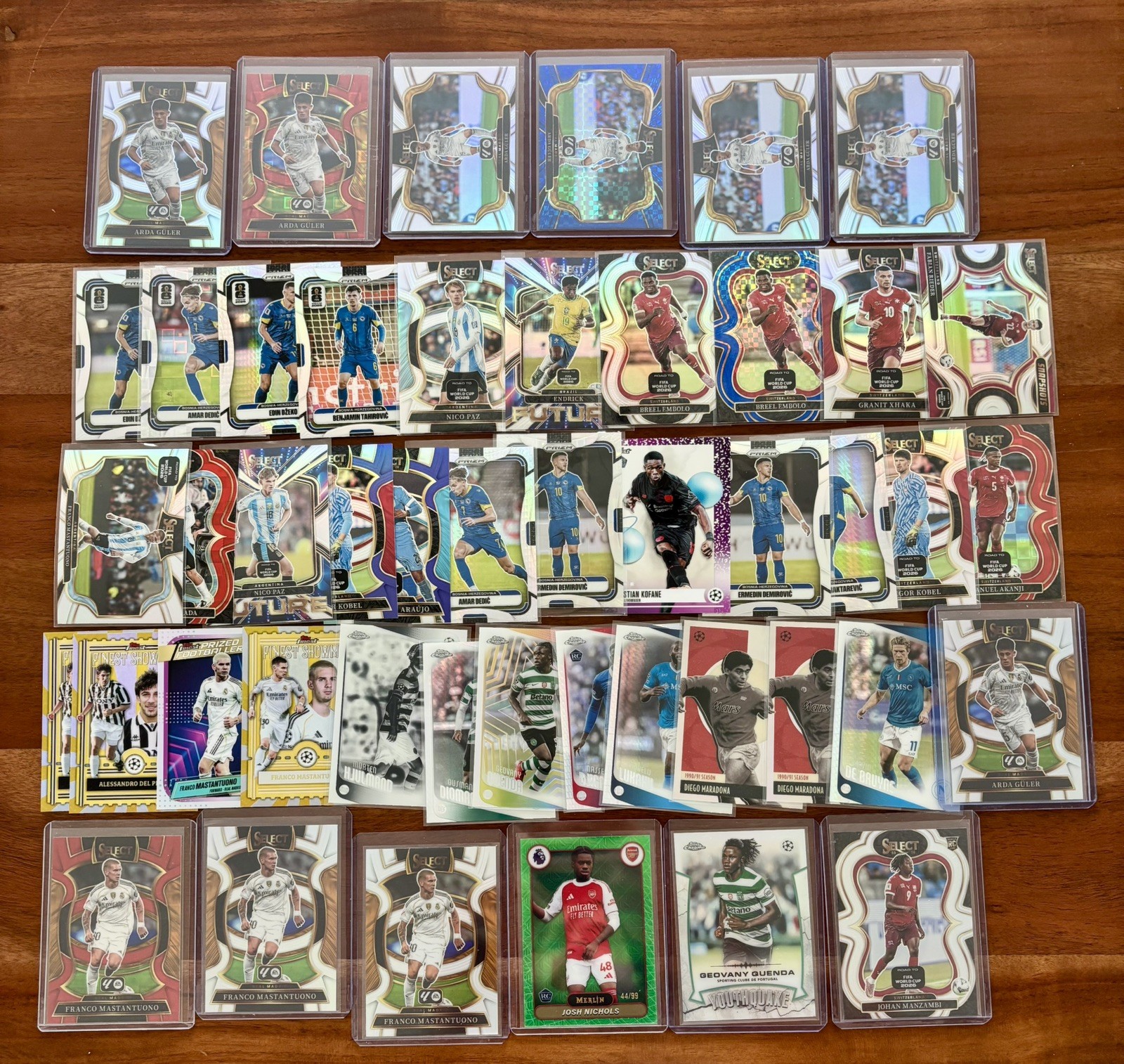Dowman, Haaland, Mbappe, CR7 Messi + More Lot Rookies Parallel Base Auto Patch view 19