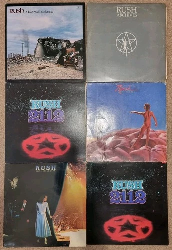Rush Vinyl Record LP Album Job Lot Various Conditions Old Releases *see Desc*