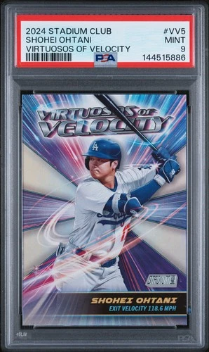 5886 Shohei Ohtani 2024 Topps Stadium Club #VV-5 Virtuosos of Velocity PSA 9