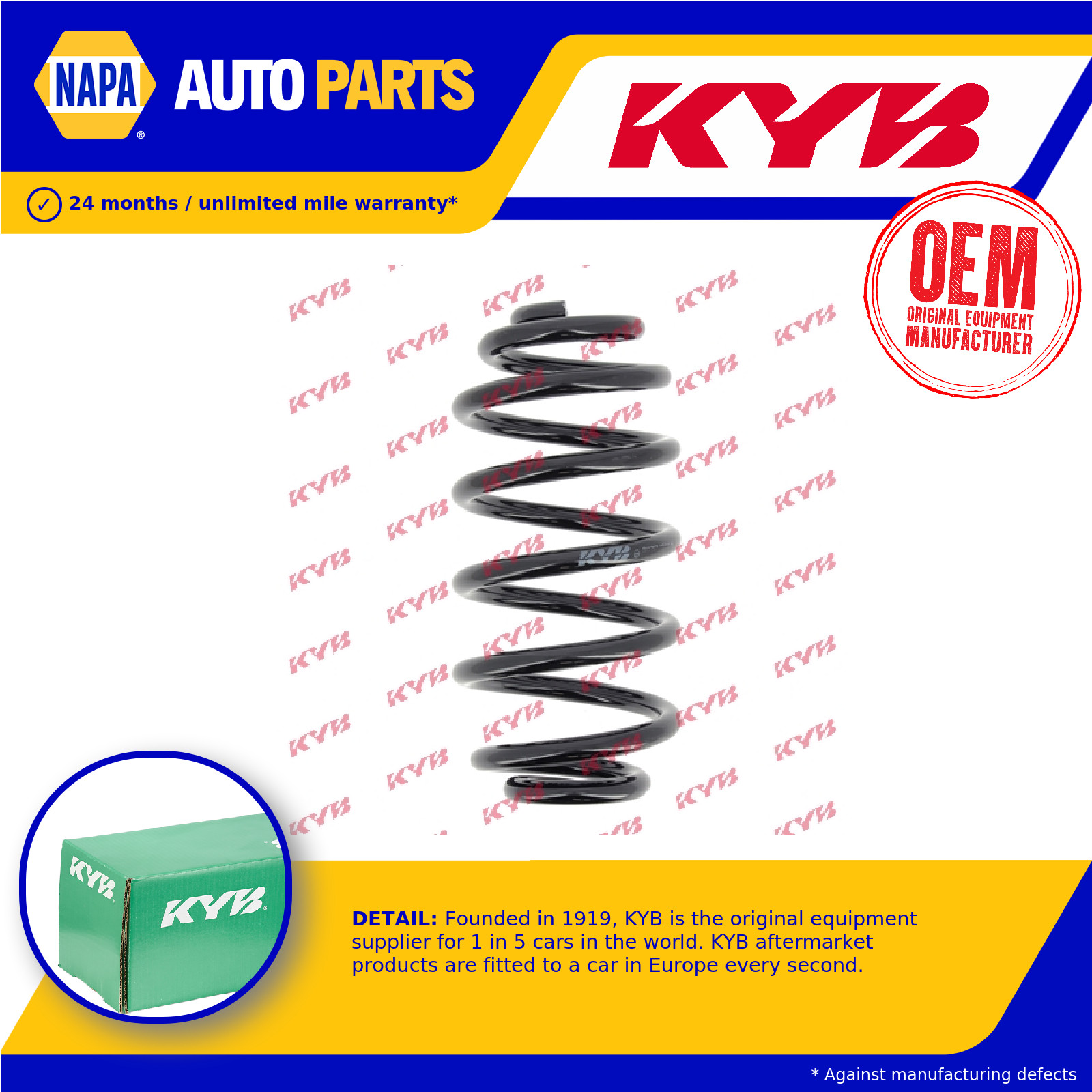Coil Spring Rear RX6363 KYB Suspension RKB101420 Genuine Top Quality Guaranteed