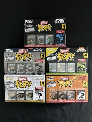 Funko Bitty Pop Lot Of 5 SEALED Boxes 20 Bitty Pops Harry Potter, Star Wars