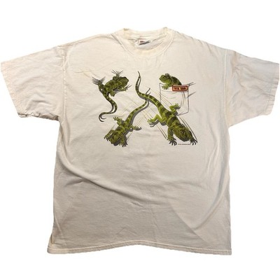 Vintage Size XL 1996 Global Impressions Total Chaos Iguanas Tee Single Stitch