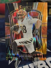 2025 Panini Select - Mike Gesicki #159 Premiere Level Black & Orange Shock