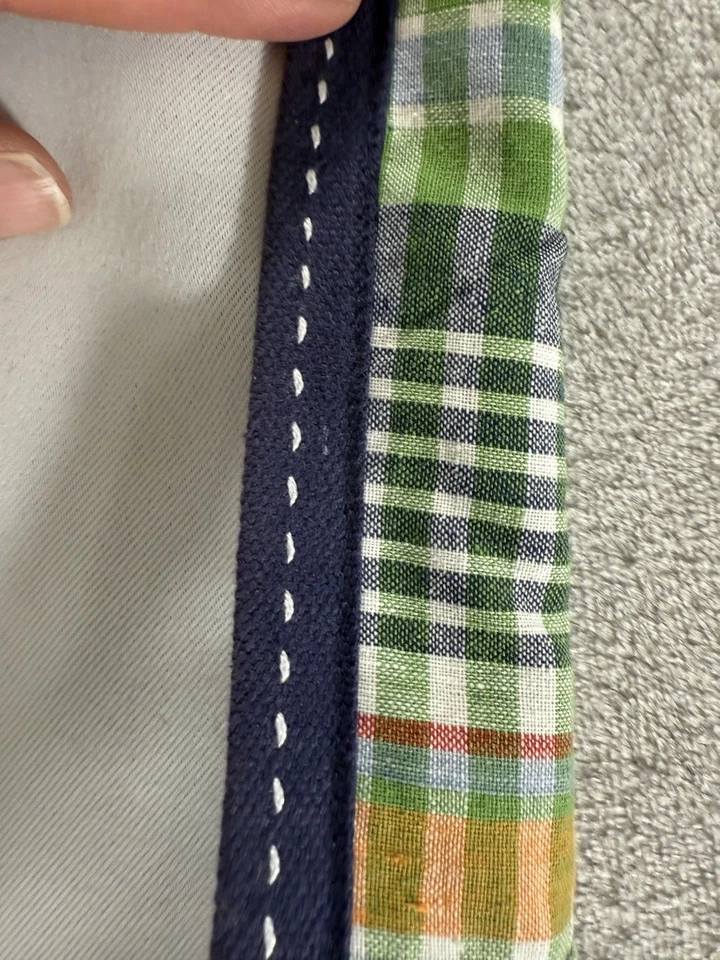 Juego de 2 cortinas negras a cuadros Pottery Barn niños Madras 44x84 Foto 3 de 4