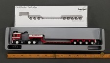 Herpa HO 1:87 146814 Man F 2000 SZ 3 Axle Semi Tractor & 4 Axle Low Trailer IOB