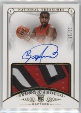 2014-15 Panini National Treasures Rookie Gold 12/25 Bruno Caboclo Patch Auto tq4