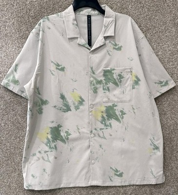 Lululemon Airing Easy Camp Collar Shirt Sz XXL Mens Bloom Finch 2XL Breathable
