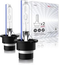 D4S Xenon HID Headlight Bulbs - 8000K 35W High Low Beam Replacement Lights-