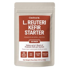 L Reuteri Kefir Starter 10-Pack, 1.5g Sachets Live Kefir Cultures with Lact...