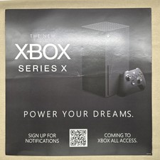 XBOX SERIES X Video Game Console System Store Display Sign Signage 24"x24" Promo