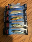 RAPALA SHADOW RAP SHAD 09's==5 DIFFERENT  COLORED FISHING LURES