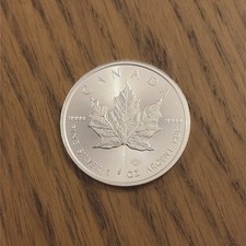 2019 9999 Fine Silver Maple Leaf Canada Coin 1 Oz