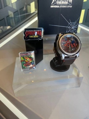 Usj Limited Watch Sticker Spiderman Warranty Included JPN Limited Edition Rare M