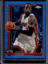 2025-26 Topps Chrome Dwyane Wade Blue Wave Refractor #/150 Heat