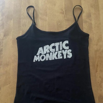 Y2K Arctic Monkeys Dotted Logo Tank Top Womens Indie Rock Band Music S-XL