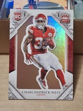 2015 CHARCANDRICK WEST PACIFIC CROWN ROYALE NFL ROOKIE CARD RC #128 KC CHIEFS. rookie card picture